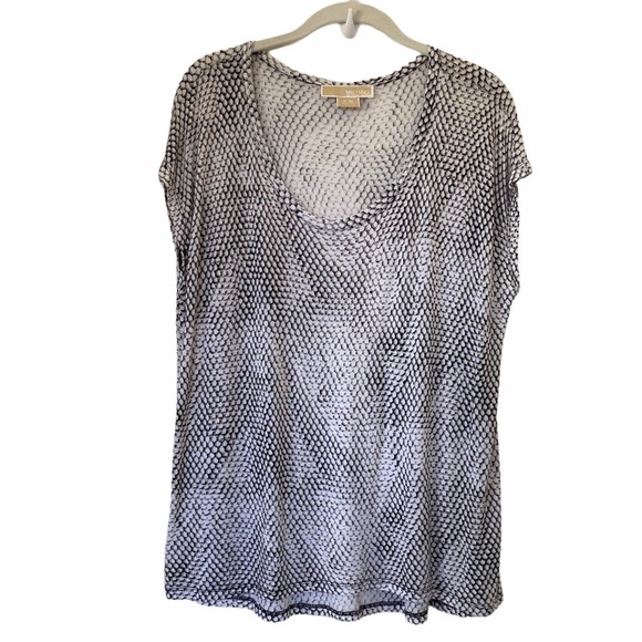 MICHAEL Michael Kors Tops - MICHAEL Michael Kors Snake Print Short Sleeve T-Shirt Top Size Petite Medium